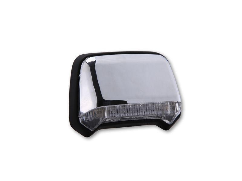 Feu arrière à LED chromé verre clair