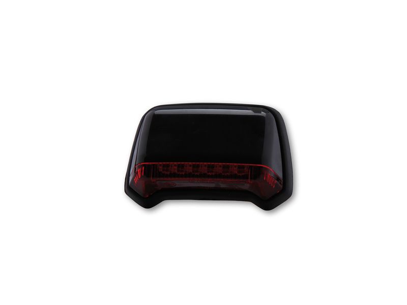 Feu arrière à LED corps noir verre rouge