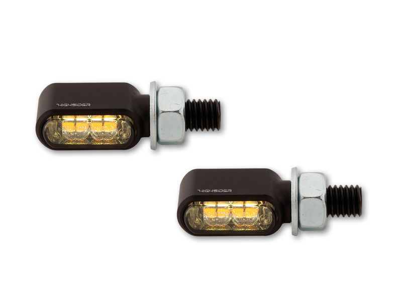Clignotants LED HIGHSIDER Little Bronx 2en1 - clignotant/feu de position avant - par paire