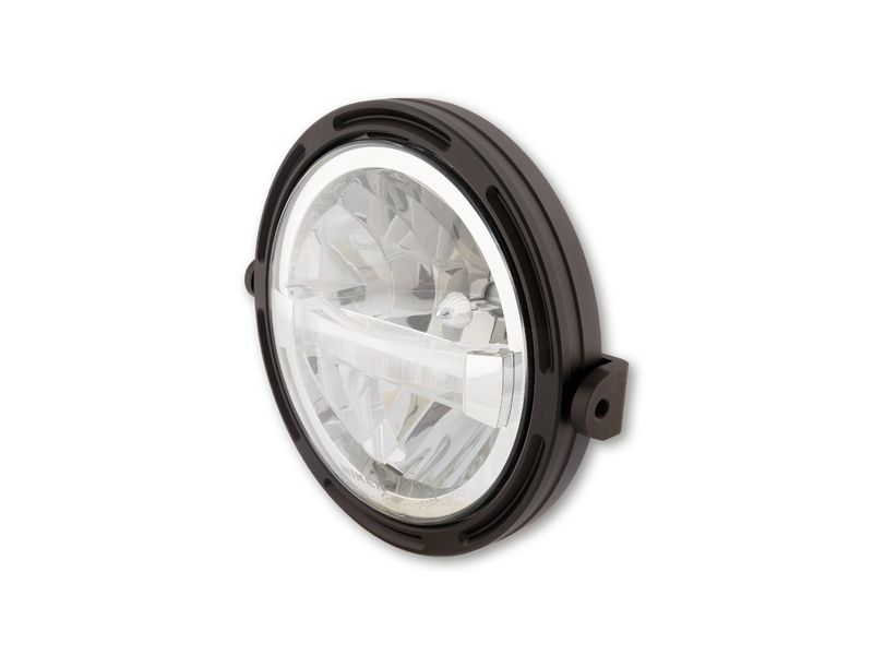 Phare LED HIGHSIDER Frame-R1 Type 4 - 7" noir montage latéral