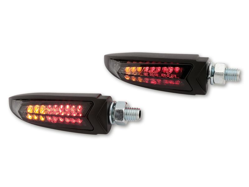 Clignotant LED HIGHSIDER ARC 3en1 - clignotant/feu stop/feu de position arrière