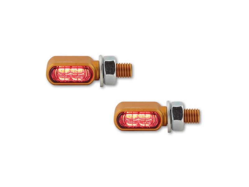Clignotants LED HIGHSIDER Little Bronx 3en1 - clignotant/feu stop/feu de position arrière - par paire
