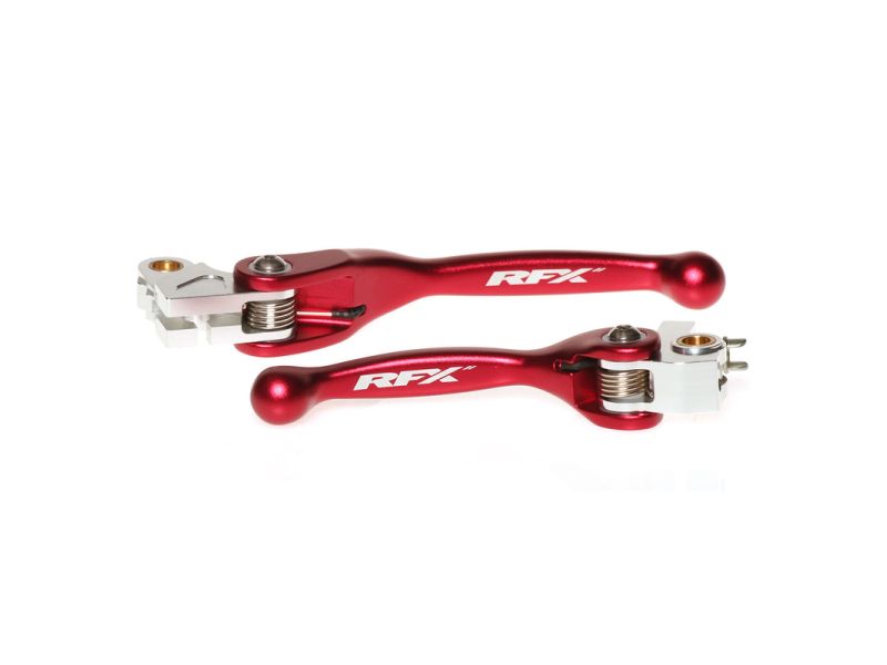 Ensemble de leviers flexibles forgés RFX Race (Rouge)- Honda CRF250/450