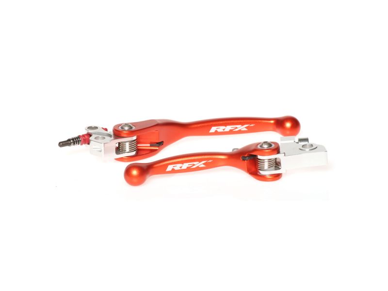 Ensemble de leviers flexibles forgés RFX Race (Orange) - KTM SX65/85