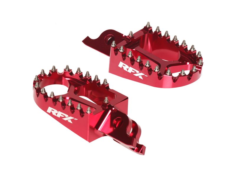 Repose-pieds en aluminium CNC trial RFX Pro (Rouge) universel - Gas Gas/Beta/Sherco/Montesa