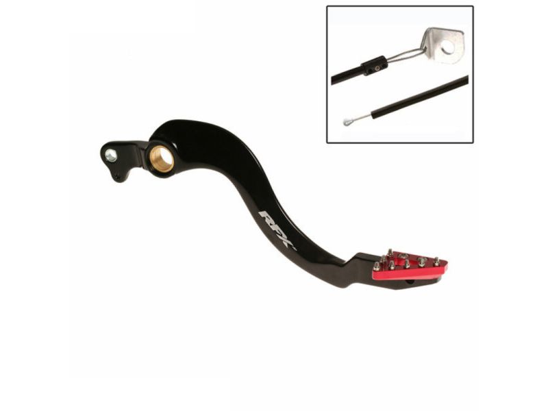Pédale de frein arrière RFX Pro ST (Anodisé dur noir/rouge) - Honda CRF250 /450