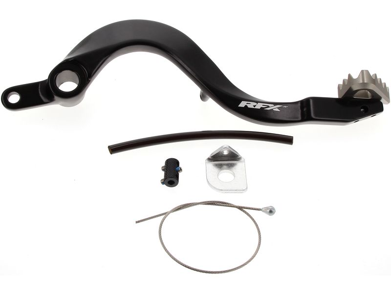 Pédale de frein arrière RFX Pro ST (Anodisé dur noir / Anodisé dur Titane) - Kawasaki KXF450