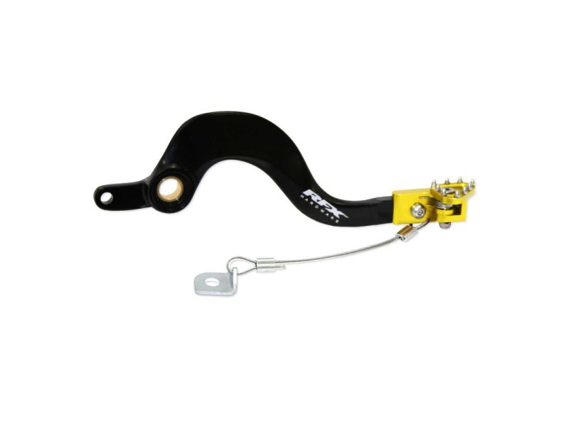 Pédale de frein arrière RFX Pro FT (Noir/Jaune) - Suzuki RMZ250/450