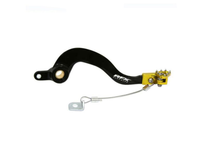 Pédale de frein arrière RFX Pro ST (Anodisé dur Noir/Jaune) - Suzuki RMZ250/450