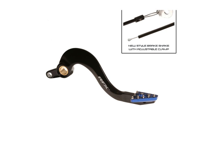Pédale de frein arrière RFX Pro ST (Anodisé dur noir/bleu) - Yamaha YZF/WRF 450