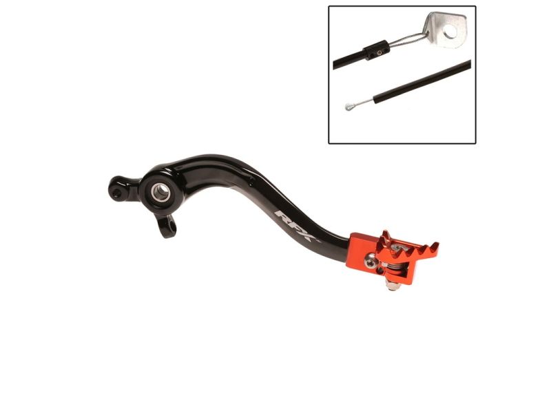 Pédale de frein arrière RFX Pro FT (Noir/Orange) )
