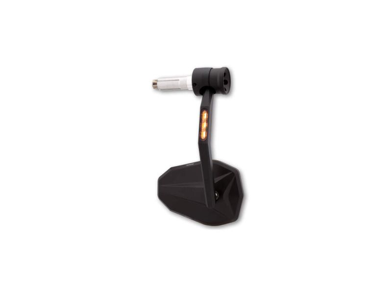 Rétroviseur embout de guidon HIGHSIDER Victory Rim avec clignotant/feu de position LED