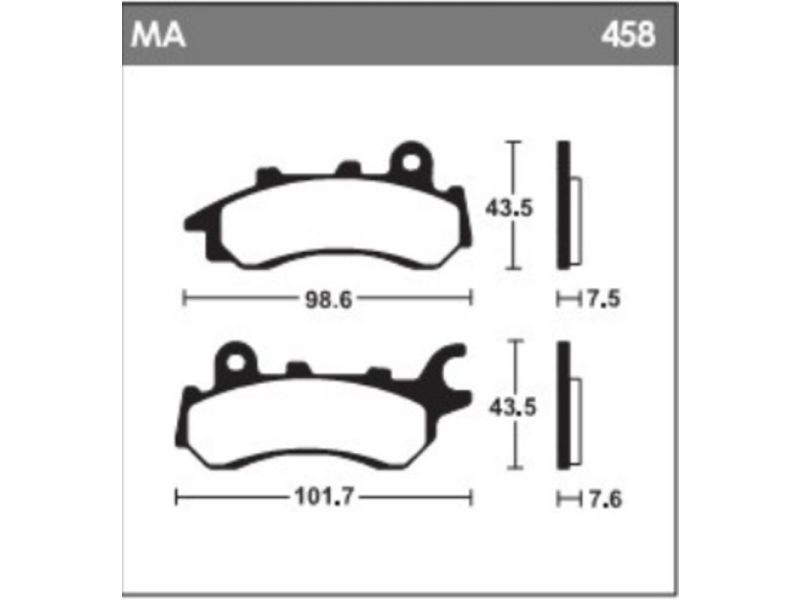 Plaquettes de frein TECNIUM - MA458