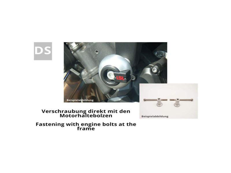 Kit fixation tampon de protection LSL - Honda CBF 600