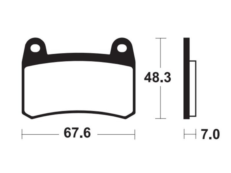 Plaquettes de frein TECNIUM Performance métal fritté - MF433