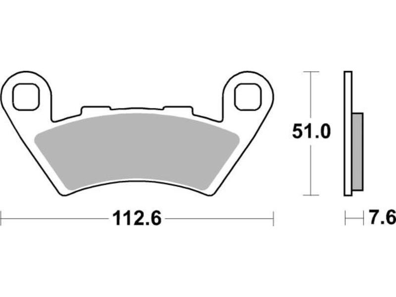Plaquettes de frein TECNIUM Performance métal fritté - MF444