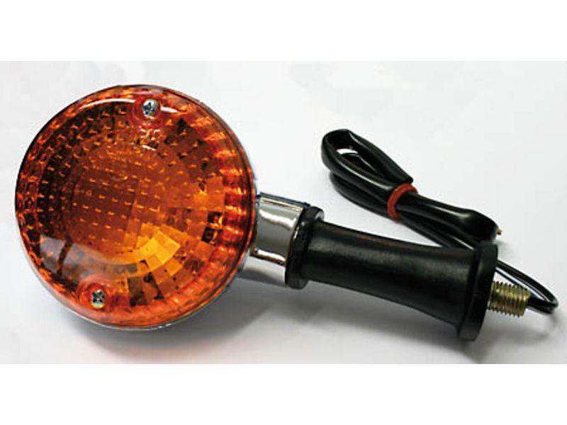 SHIN YO Indicator Black/Orange Kawasaki Style, E-Approved (1pc)