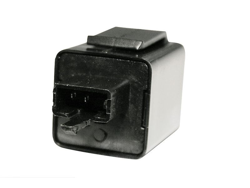 SHIN YO Flasher relay, electronic 12 V, narrow 3-way plug with 2 pins