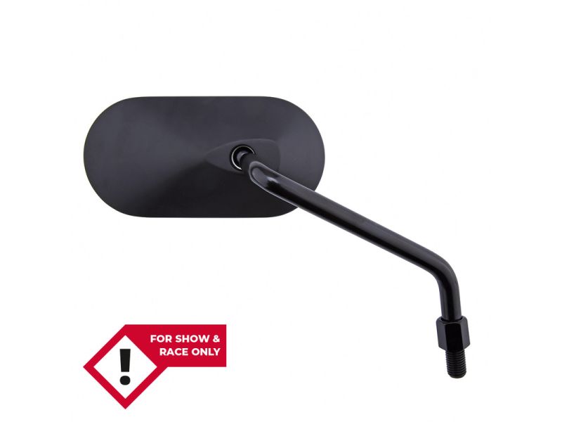 HIGHSIDER smart AGILA Handlebar Mirror, Oval, Black, Right, No E-test