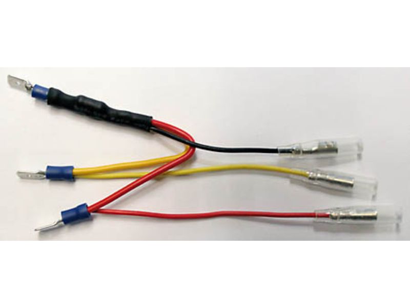 HIGHSIDER smart Resistor with adapter cable for LED rear lights, 6.3 mm flat plug