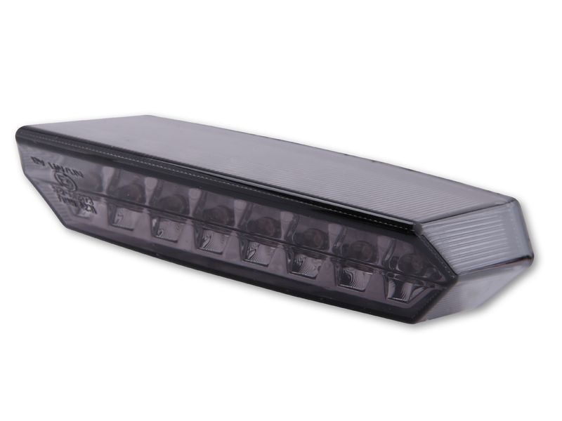 HIGHSIDER smart BOSTON LED tail light, black base plate, tinted glass