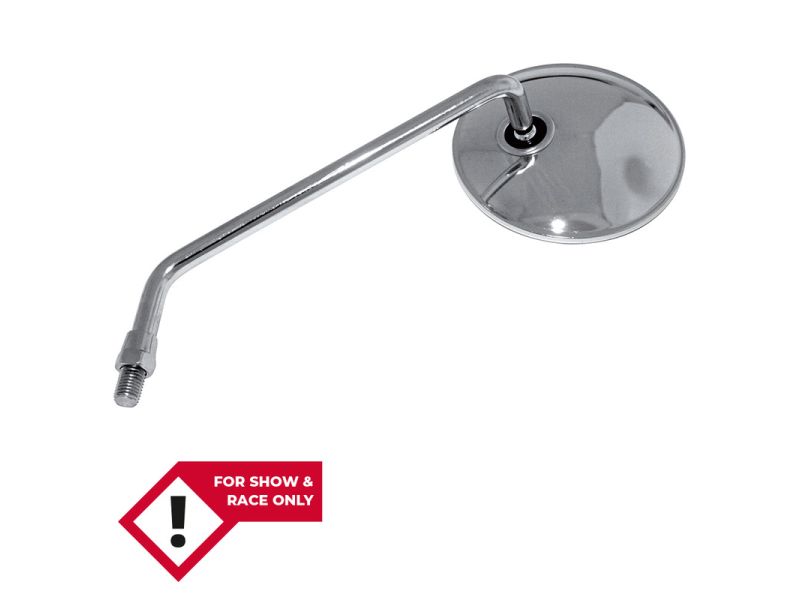 HIGHSIDER smart Handlebar mirror, round, long stem, left