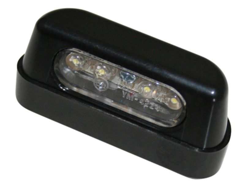 HIGHSIDER smart LED license plate light, ABS black