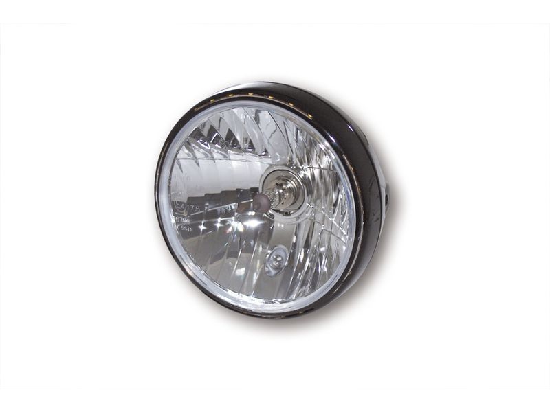 HIGHSIDER smart 7 inch headlight RENO 2, black glossy