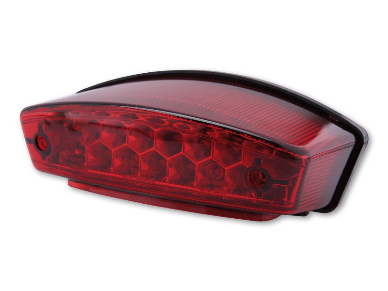 HIGHSIDER smart LED taillight MONSTER, red glass, E-approved