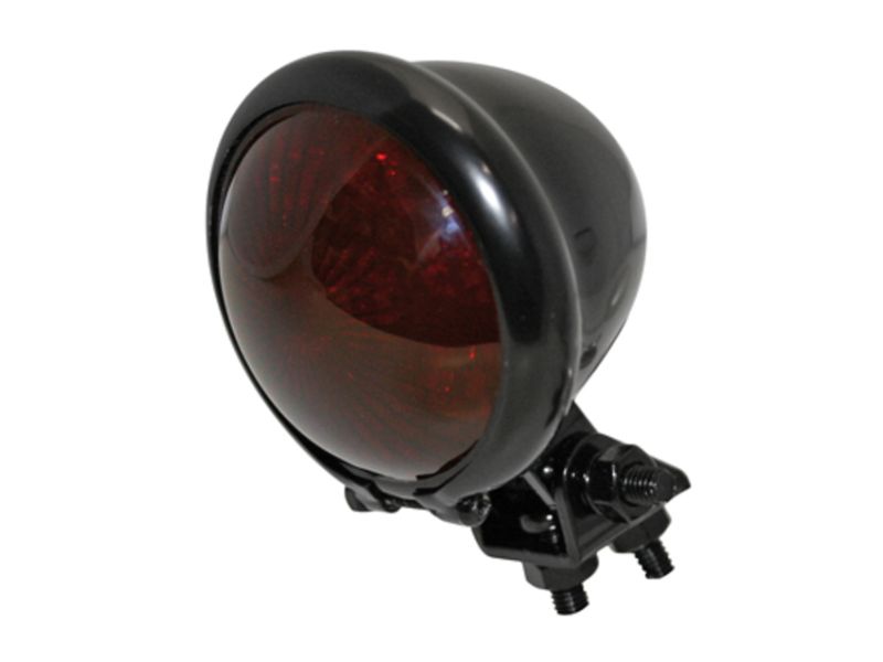 HIGHSIDER smart LED taillight BATES STYLE, black housing, red glass