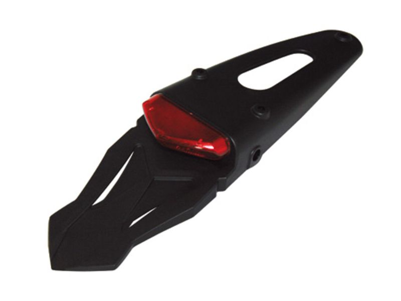 HIGHSIDER smart LED taillight, red glass, with universal rear plastic in black