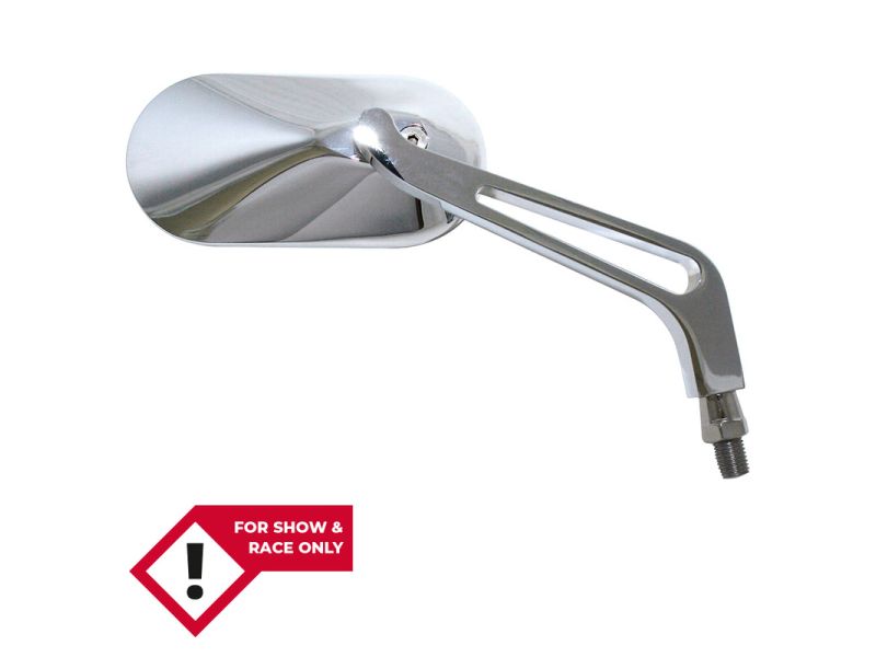 HIGHSIDER smart Handlebar mirror, oval, chrome