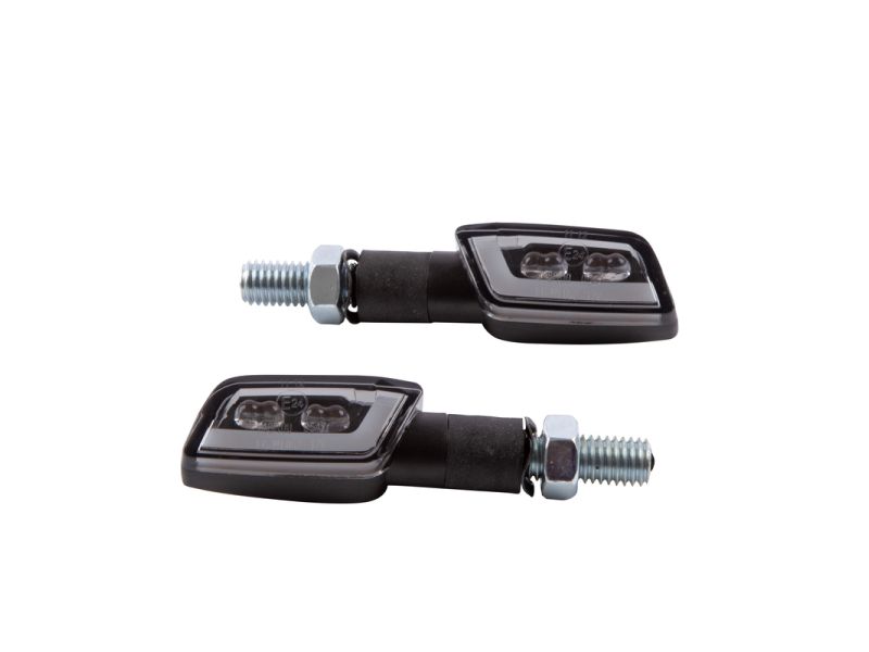 SHIN YO LED Indicator Formula-TS, Black, Smoke, Pair