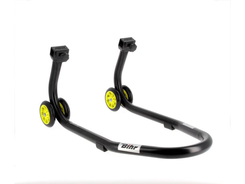Béquille avant BIHR Home Track noir mat roues jaune