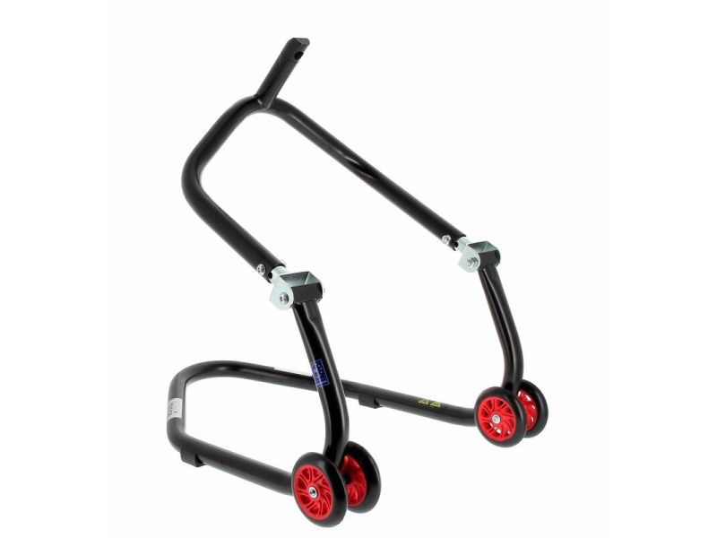 Béquille avant sous té BIHR Home Track noir mat roues rouge