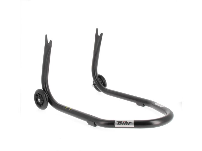 Béquille arrière BIHR Home Track fixe supports en "V" noir mat roues noir