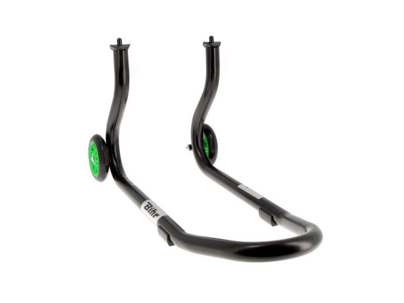 Béquille avant BIHR Home Track fixe noir mat roues vert
