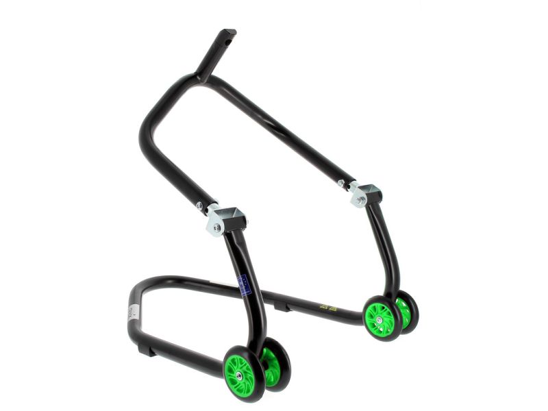 Béquille avant sous té BIHR Home Track noir mat roues vert