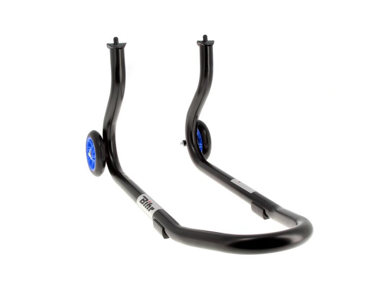 Béquille avant BIHR Home Track fixe noir mat roues bleu