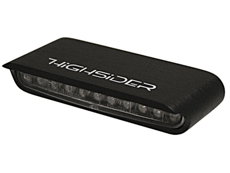 Clignotants LED HIGHSIDER pro - Stripe - noir/translucide - homologué E - la paire