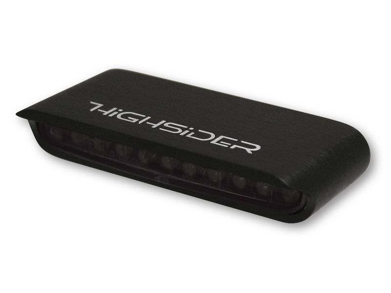 Clignotants LED HIGHSIDER pro - Stripe - noir/fumé - homologué E - la paire