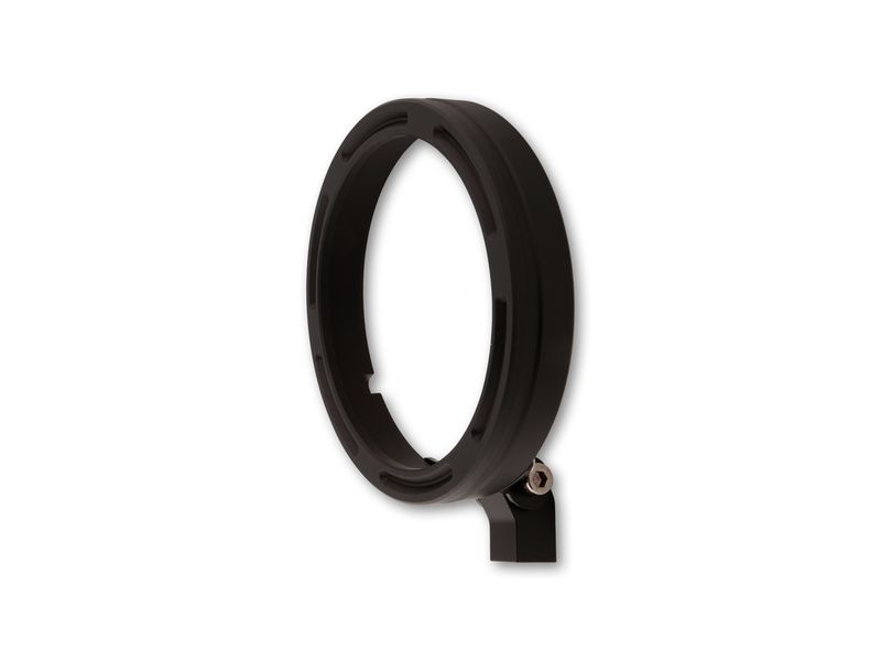 HIGHSIDER pro 5 3/4 inch CNC lamp holder ring FRAME-R2, black, bottom mount
