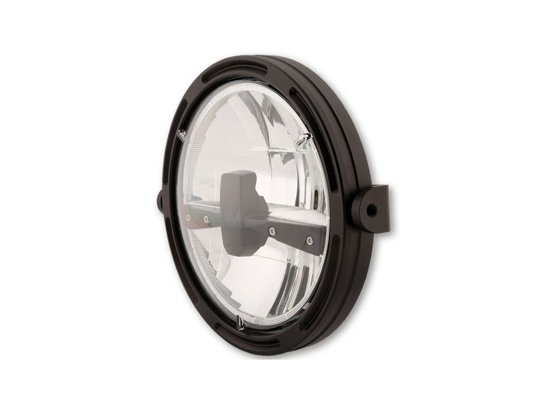 HIGHSIDER pro 7 inch LED headlight FRAME-R1 TYPE 3, black, side mount
