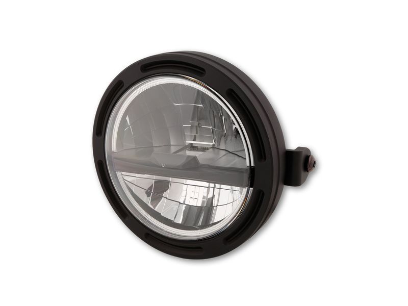 HIGHSIDER pro 5 3/4 inch LED headlight FRAME-R2 TYPE 5, black, side mount