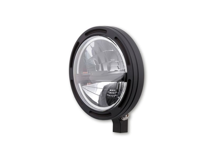 HIGHSIDER pro 5 3/4 inch LED headlight FRAME-R2 TYPE 5, black, bottom mount