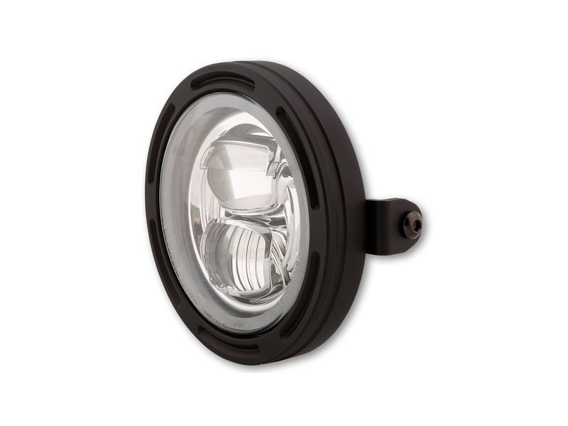 HIGHSIDER pro 5 3/4 inch LED headlight FRAME-R2 TYPE 7, black, side mount