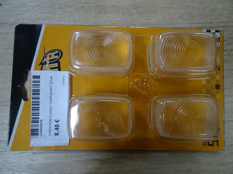 Set de 4 cabochons de clignotant transparents MBK 50cc Stunt Slider