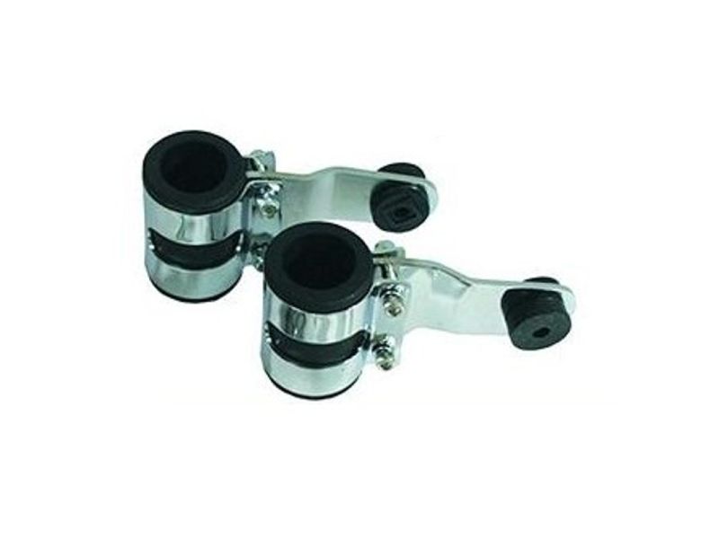 Paire de pattes de phare Diamètre 41-43 mm Chromes