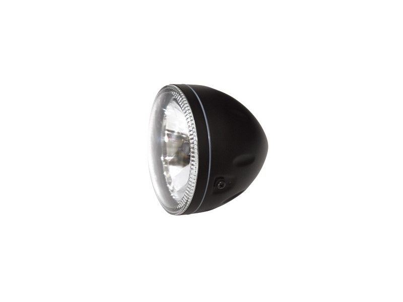 Phare rond noir avec veilleuse circulaire à leds Diam 147 mm