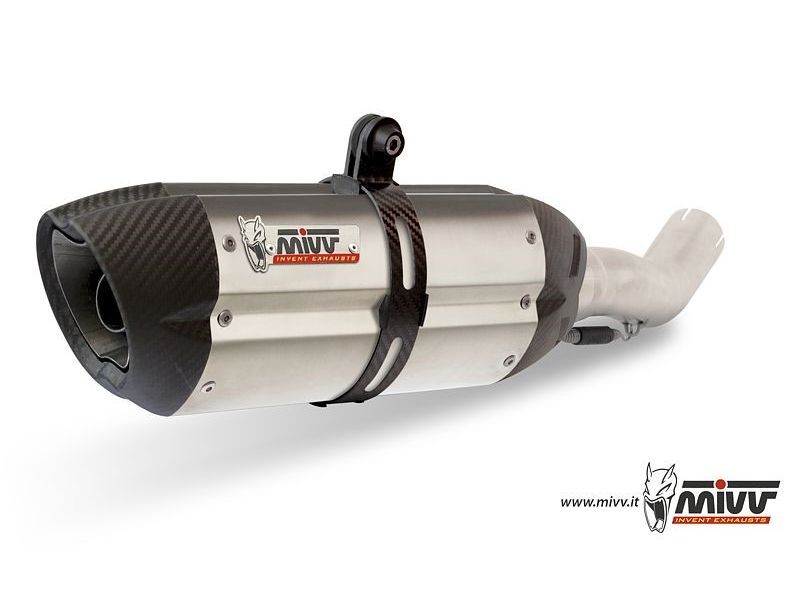 Silencieux MIVV Suono inox/casquette carbone Honda CBR 250 R (MC41) 2011-2016